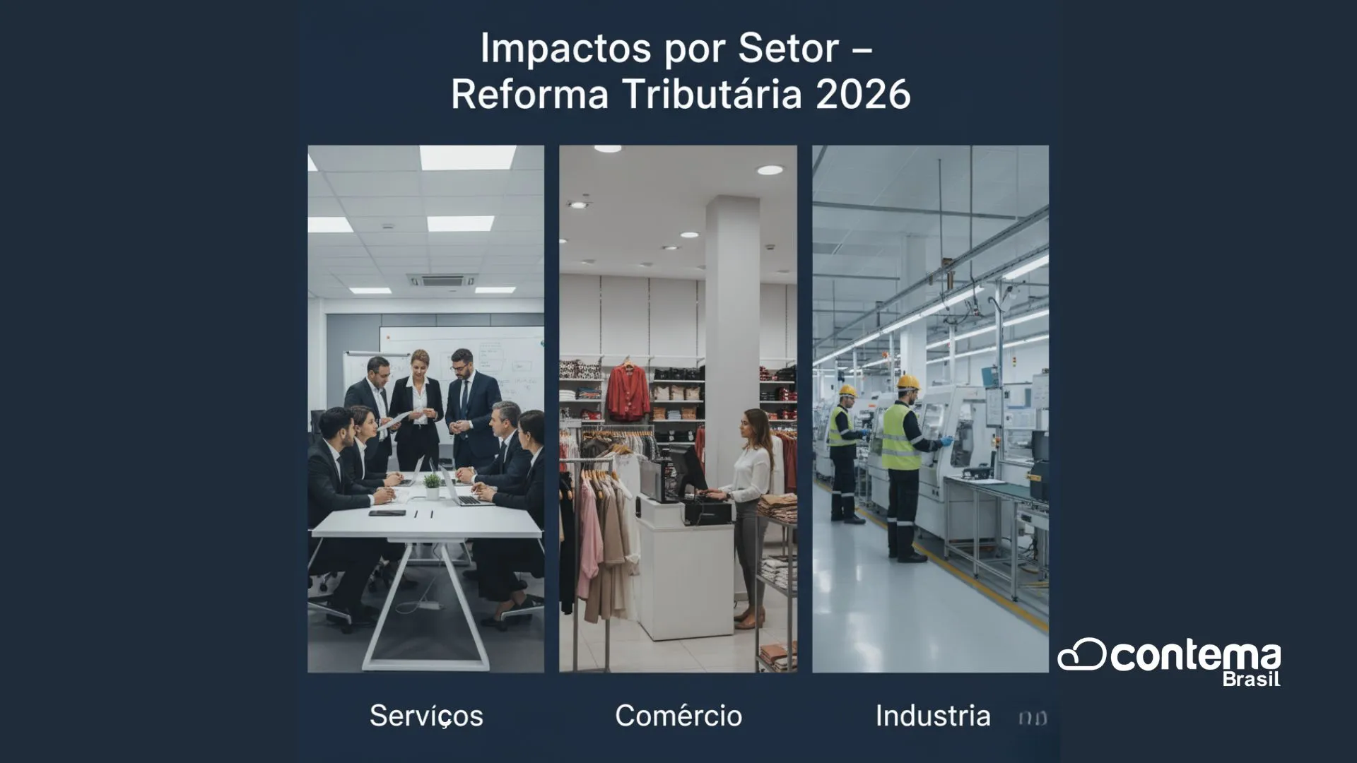 Impactos Setoriais Reforma Tributaria 2026 - Contema Brasil | Contabilidade em São Caetano do Sul - SP